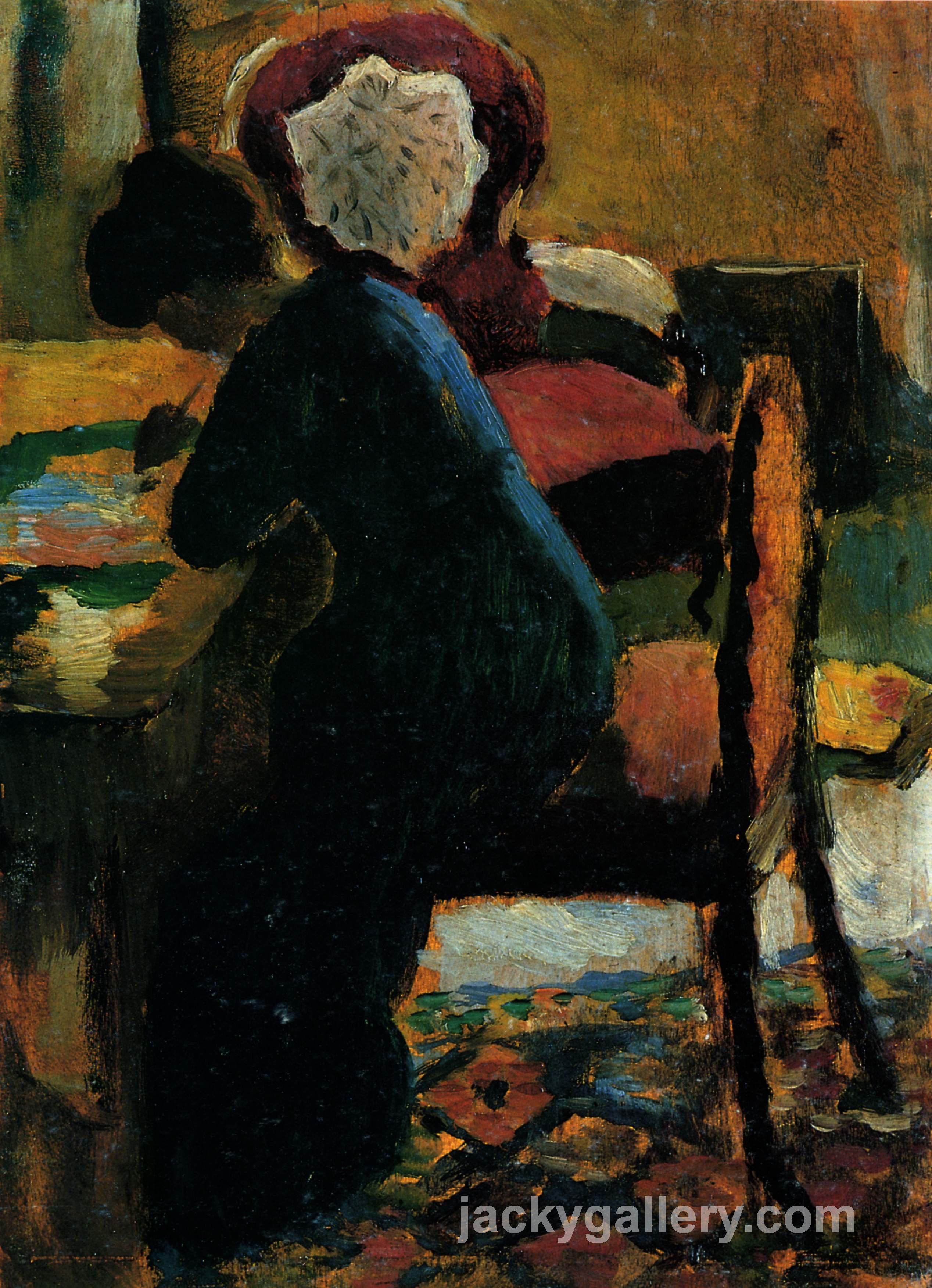 Elisabeth at the Table, August Macke painting